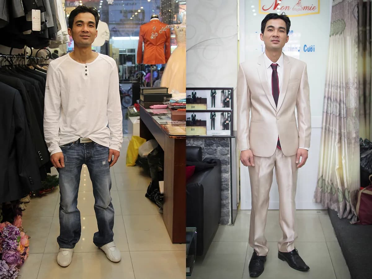 Trước & Sau may đo — Mon Amie