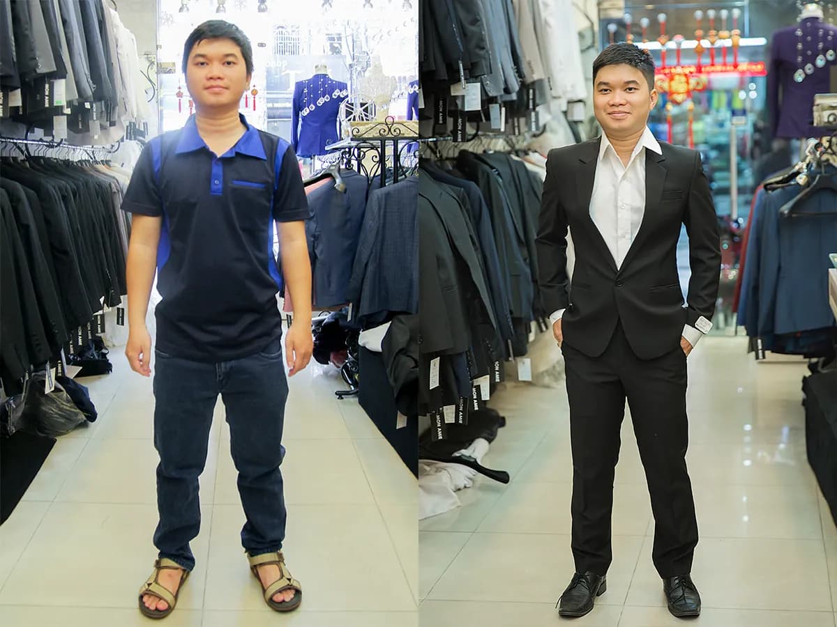 Trước & Sau may đo — Mon Amie