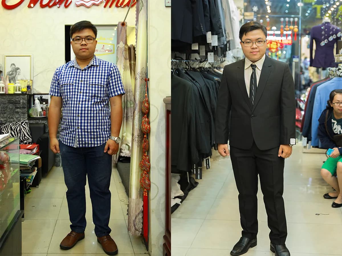Trước & Sau may đo — Mon Amie