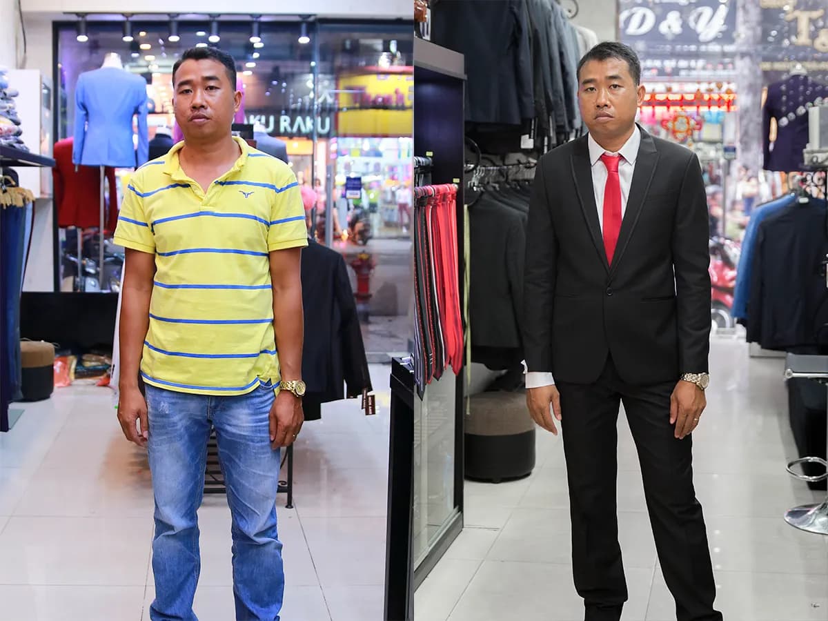 Trước & Sau may đo — Mon Amie