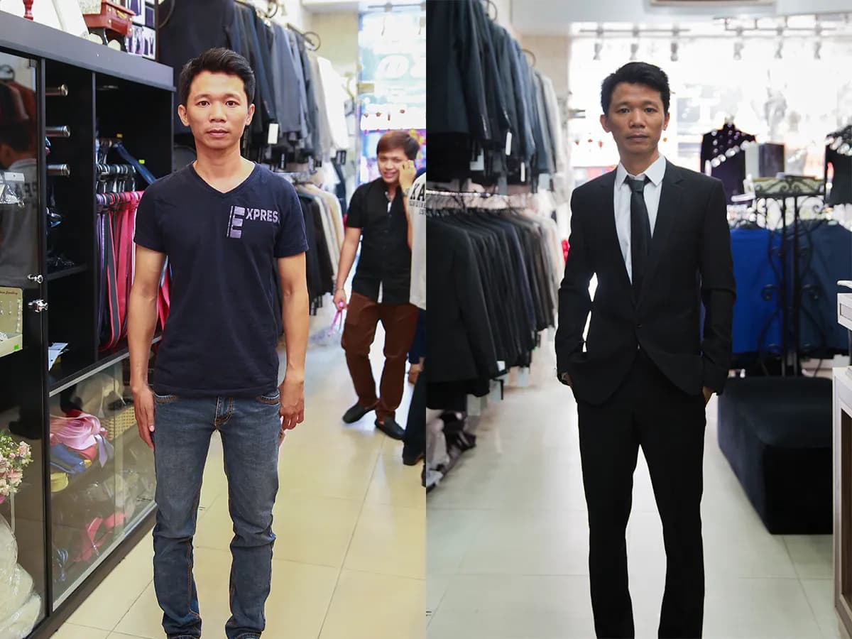 Trước & Sau may đo — Mon Amie