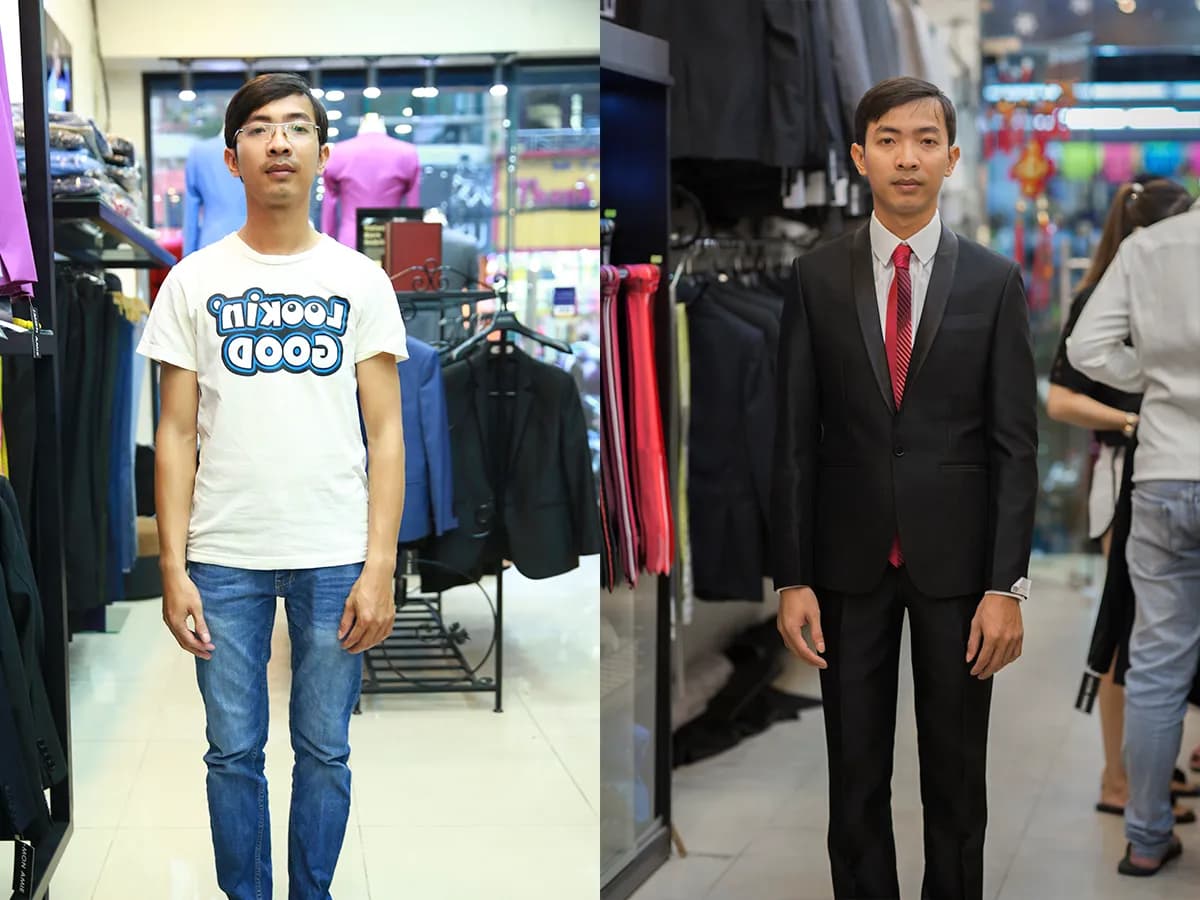 Trước & Sau may đo — Mon Amie