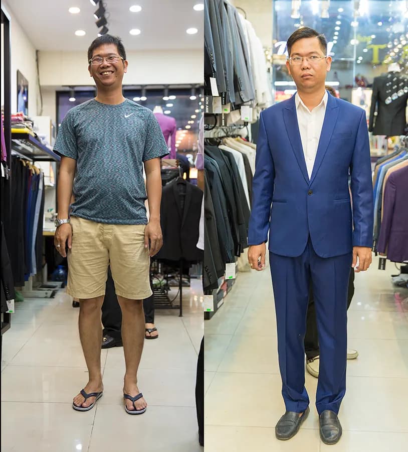 Trước & Sau may đo — Mon Amie