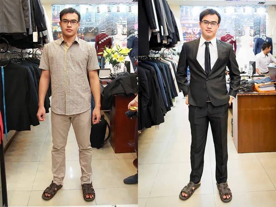 Trước & Sau may đo — Mon Amie