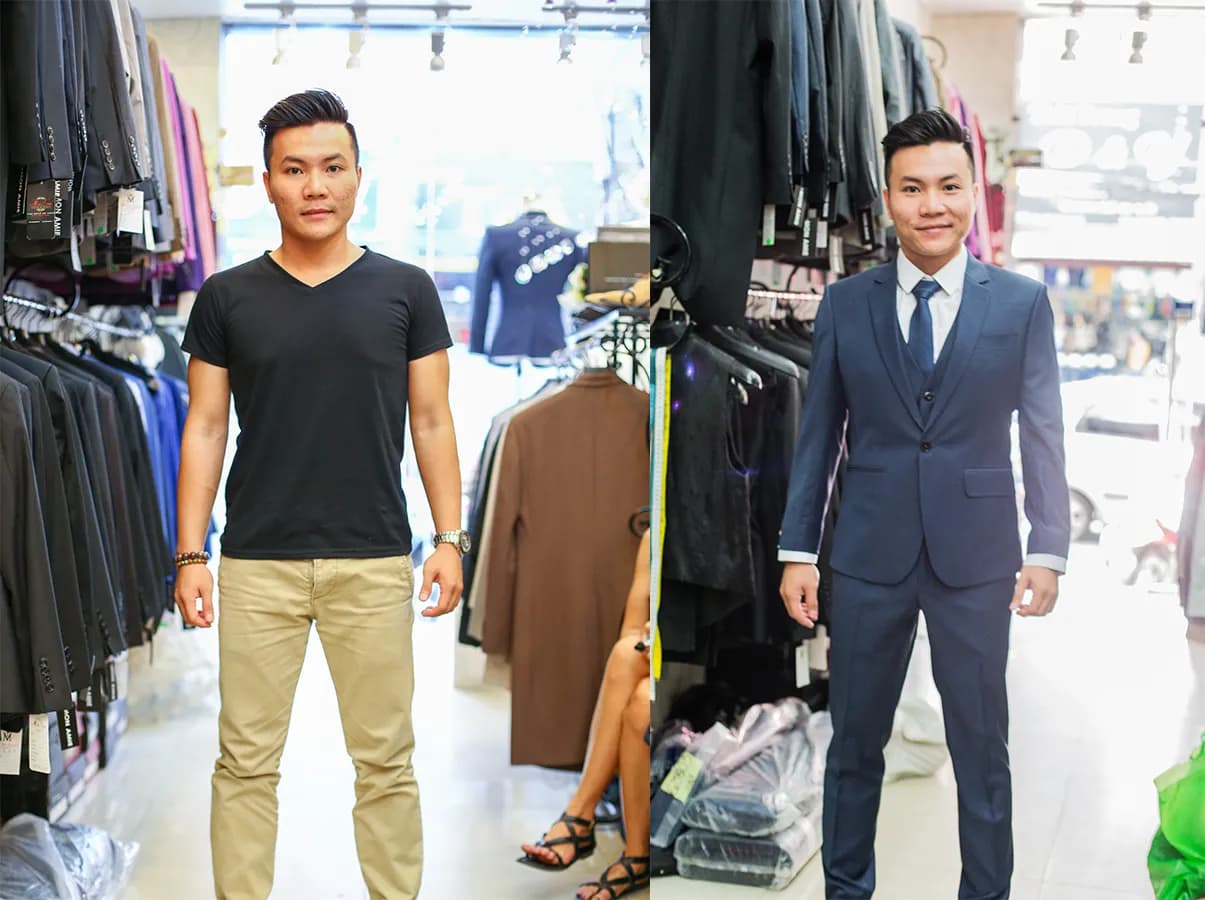 Trước & Sau may đo — Mon Amie