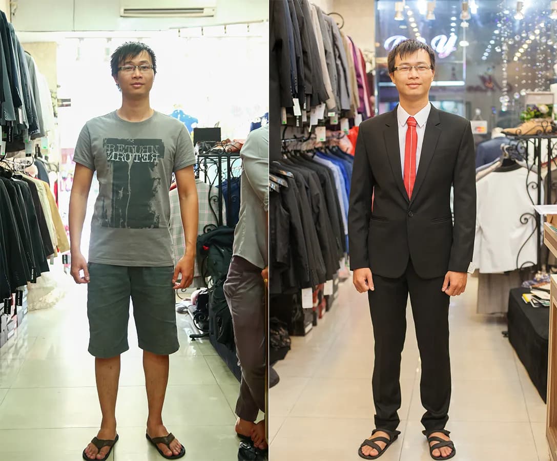 Trước & Sau may đo — Mon Amie