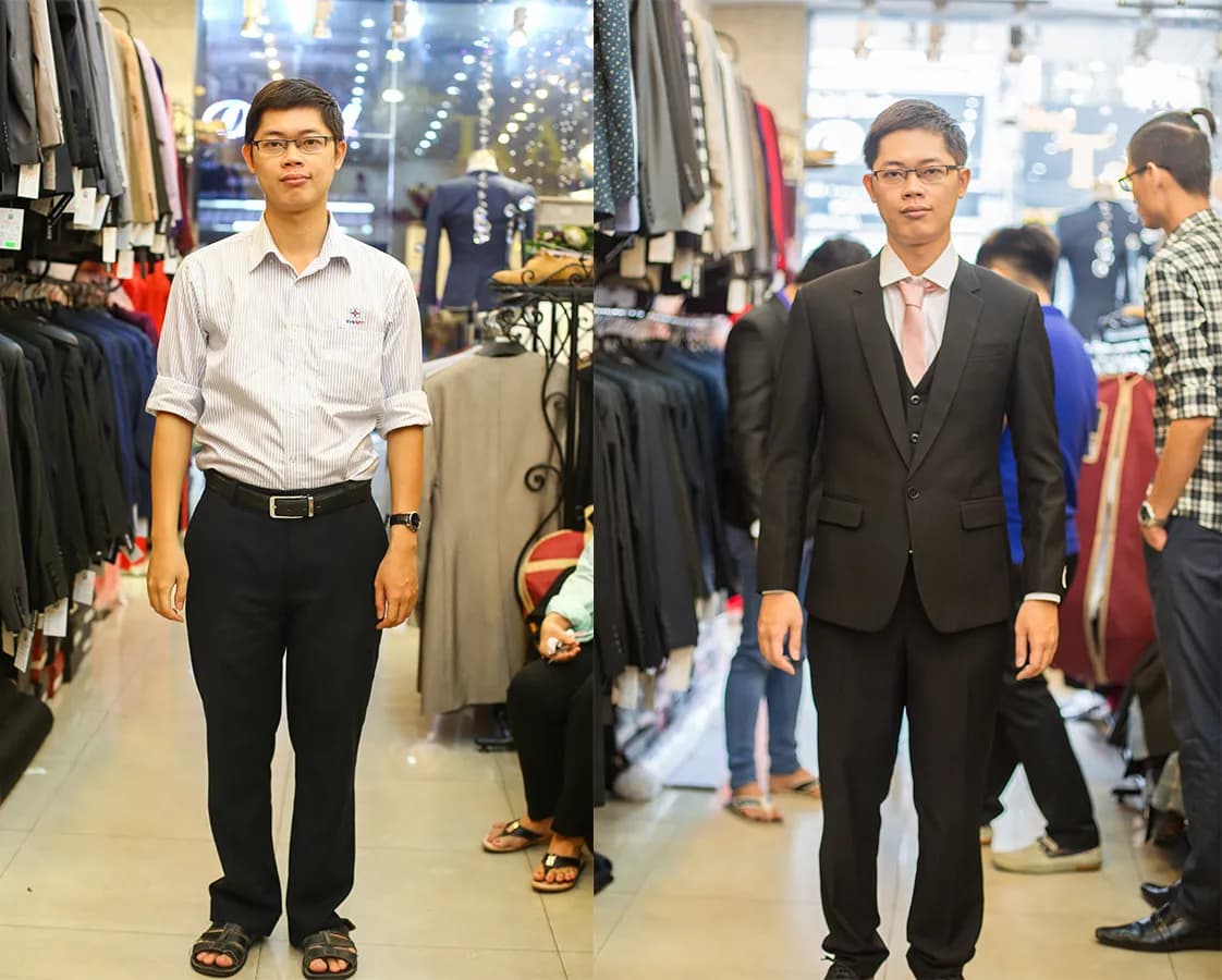 Trước & Sau may đo — Mon Amie