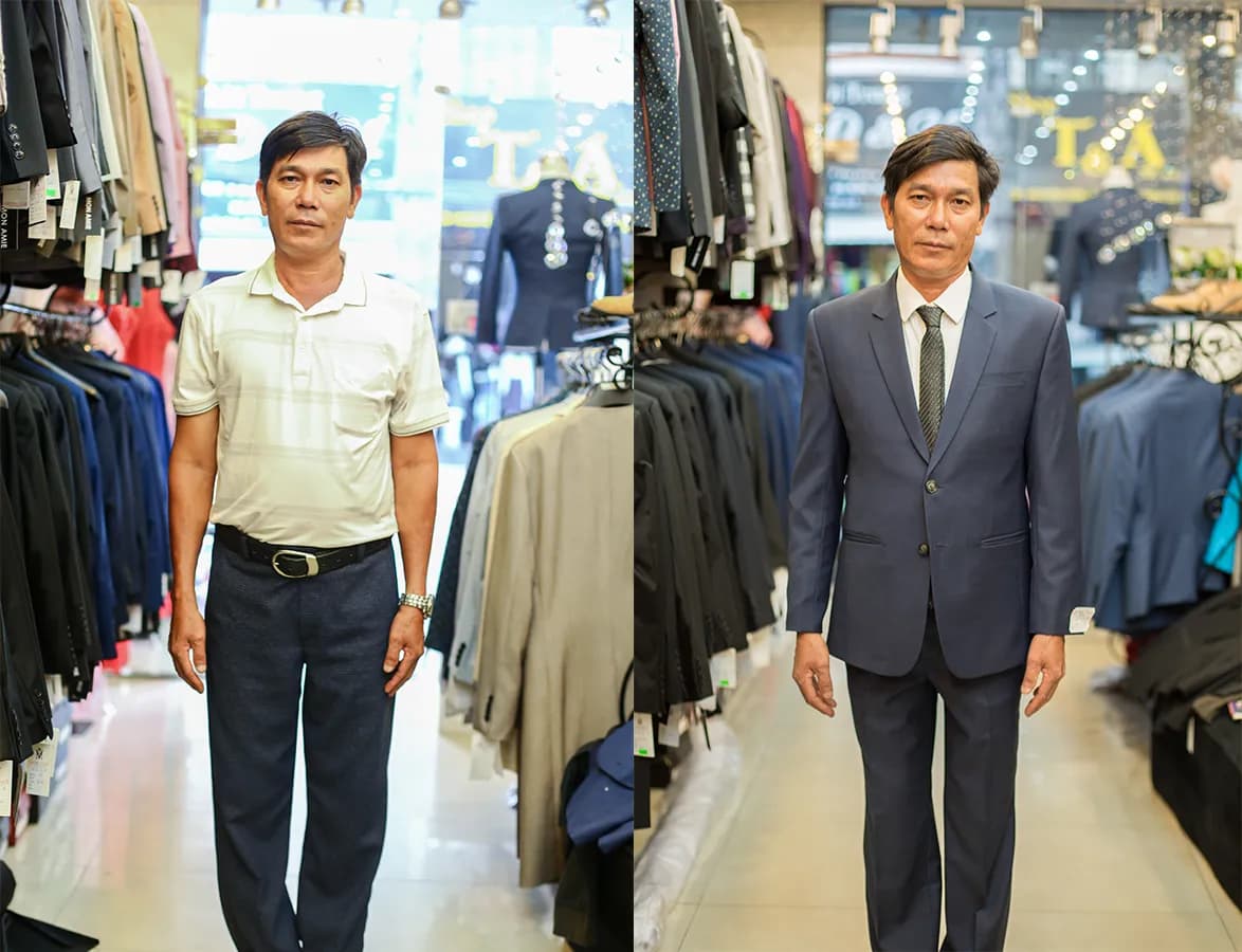 Trước & Sau may đo — Mon Amie