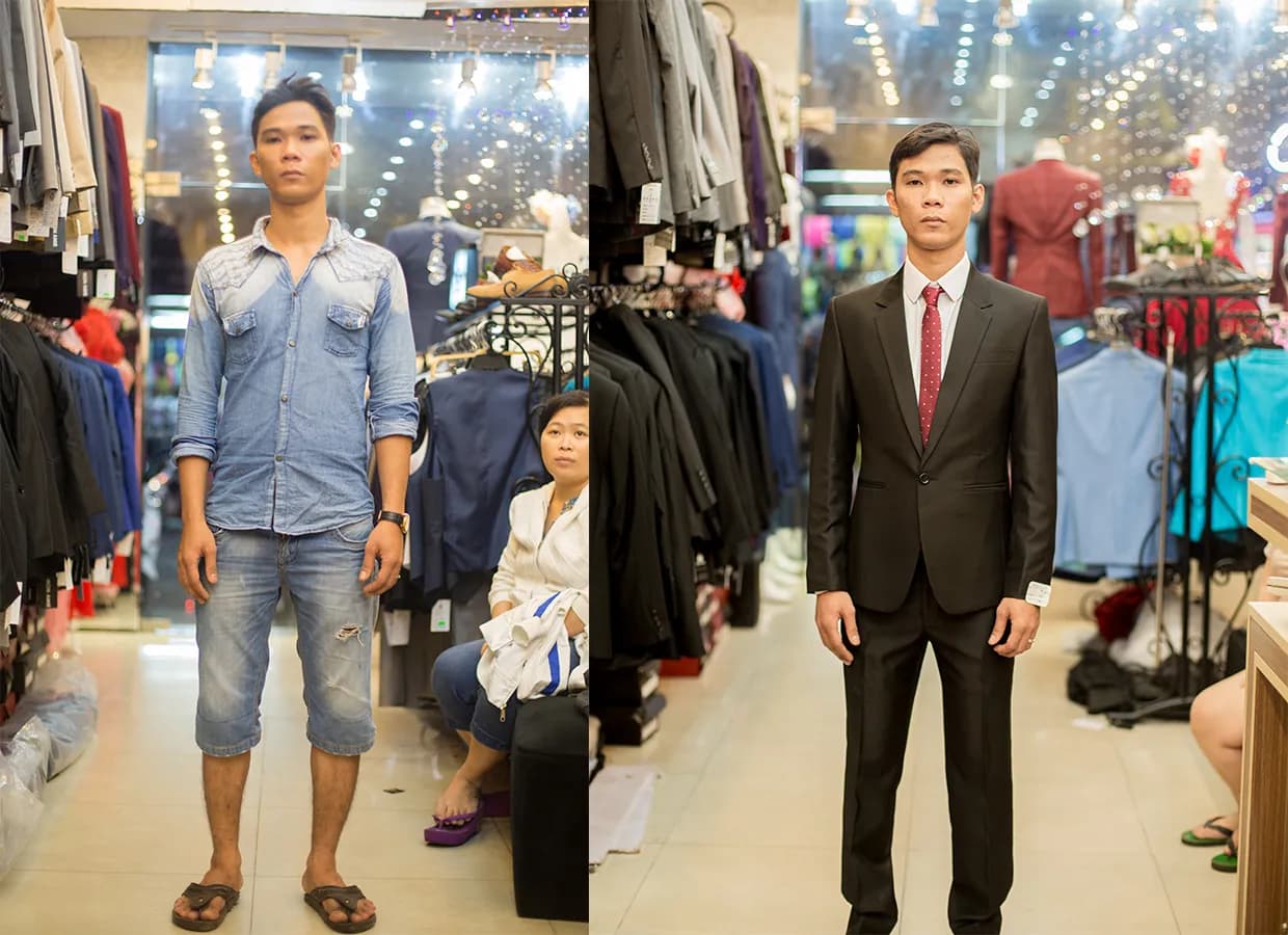 Trước & Sau may đo — Mon Amie