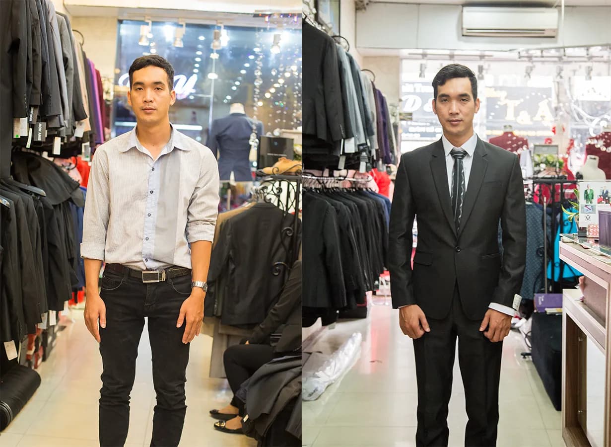 Trước & Sau may đo — Mon Amie