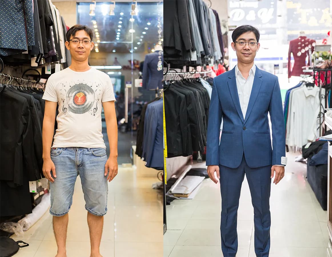 Trước & Sau may đo — Mon Amie