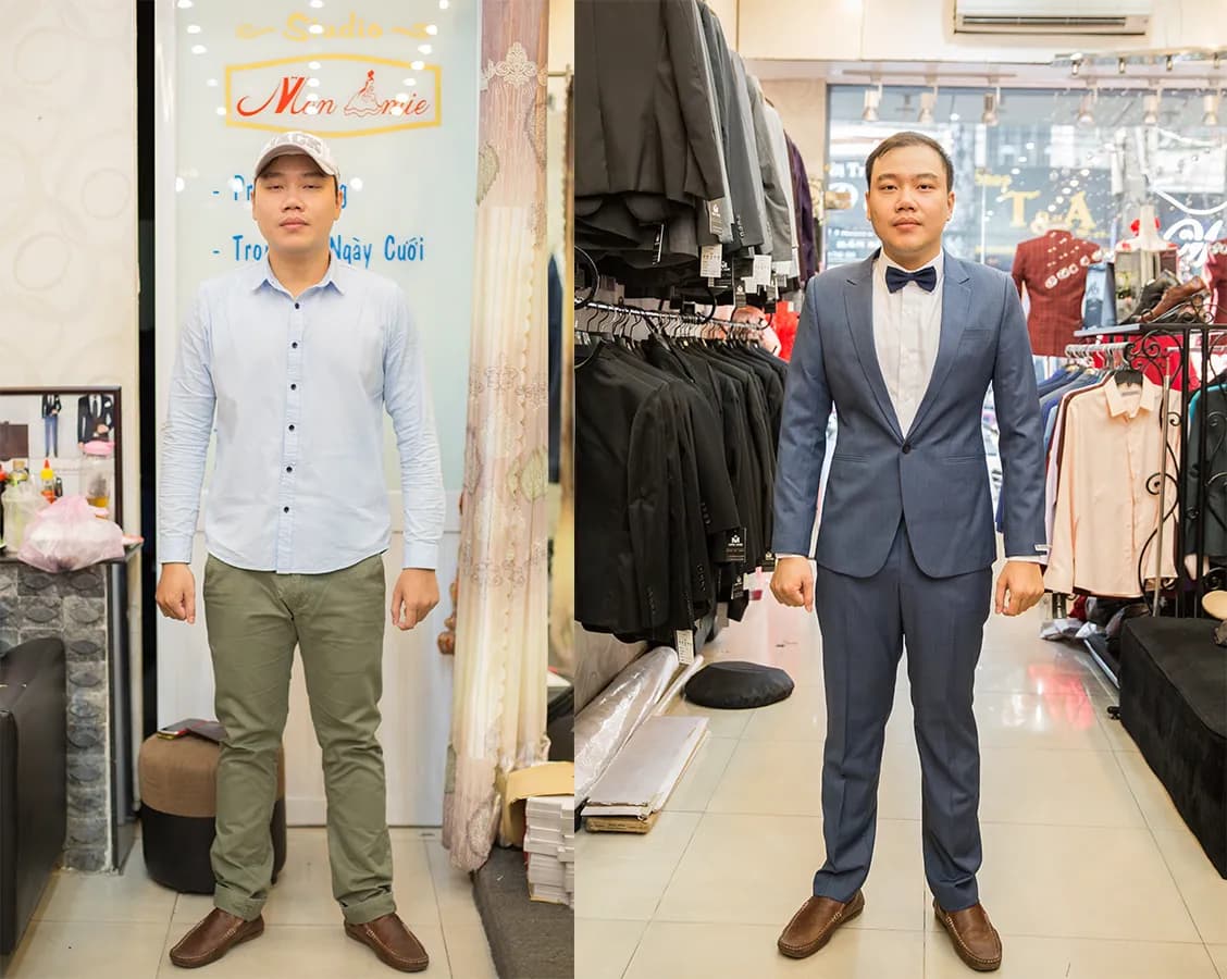Trước & Sau may đo — Mon Amie