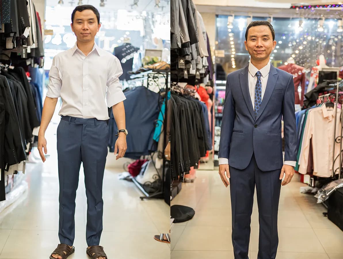 Trước & Sau may đo — Mon Amie