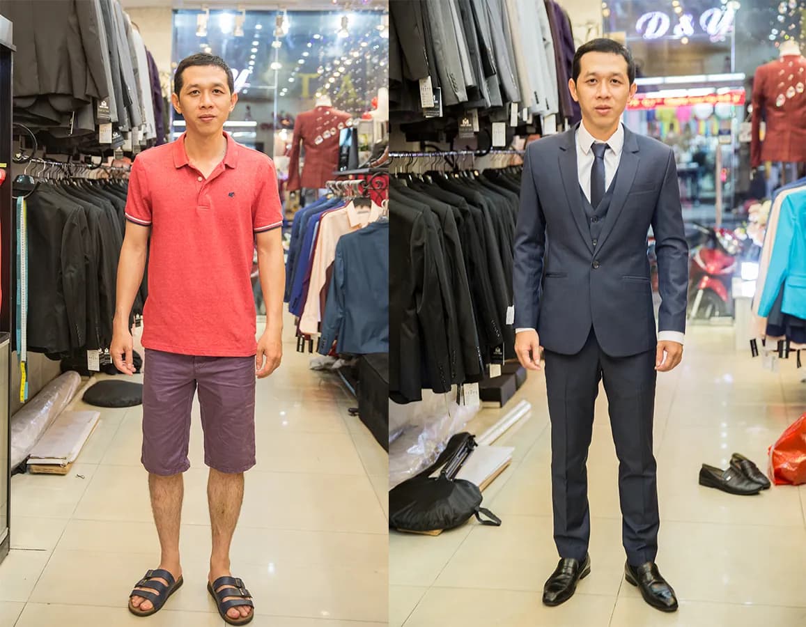 Trước & Sau may đo — Mon Amie