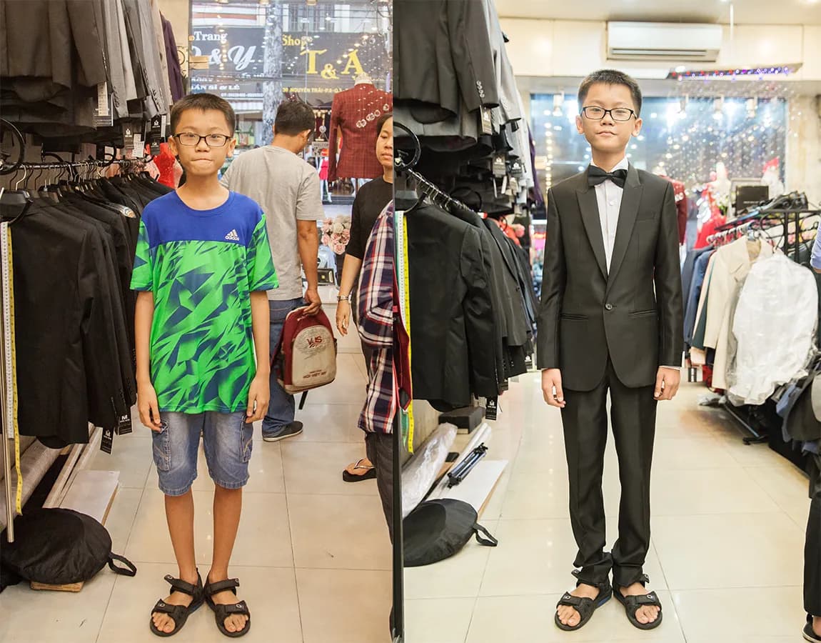Trước & Sau may đo — Mon Amie