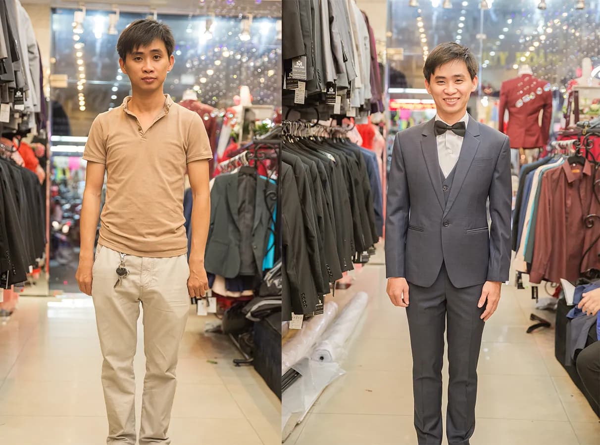 Trước & Sau may đo — Mon Amie