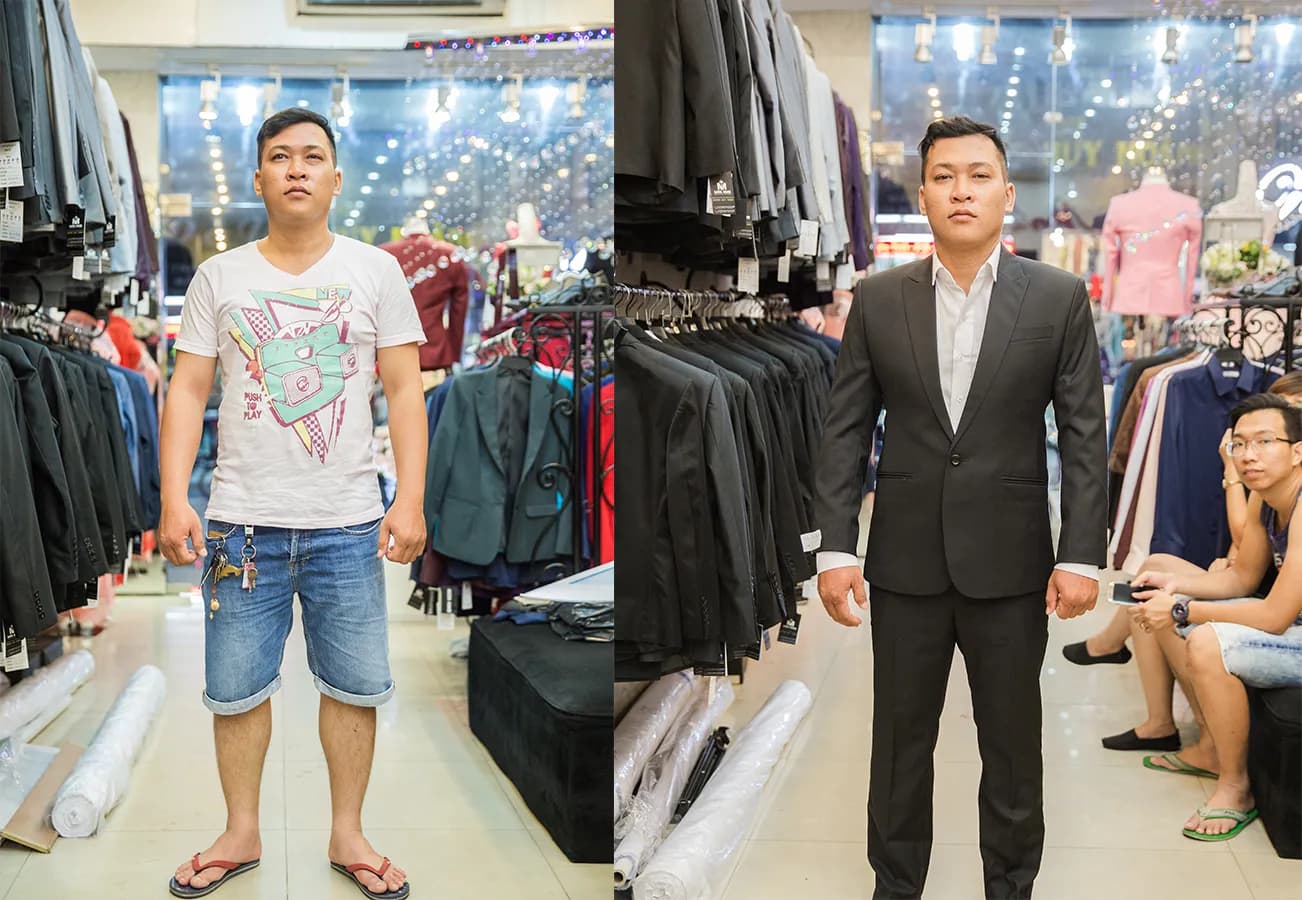 Trước & Sau may đo — Mon Amie
