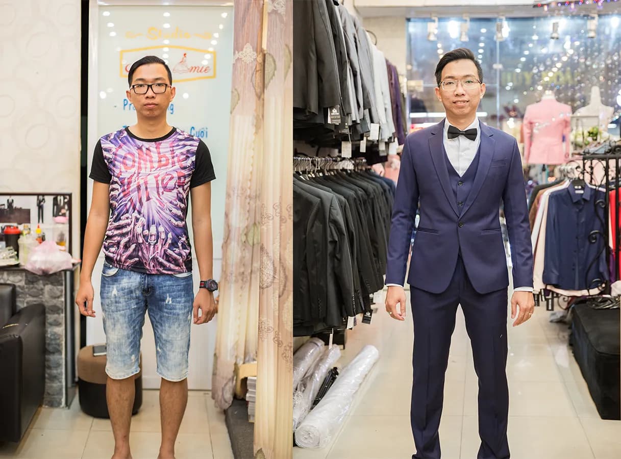 Trước & Sau may đo — Mon Amie