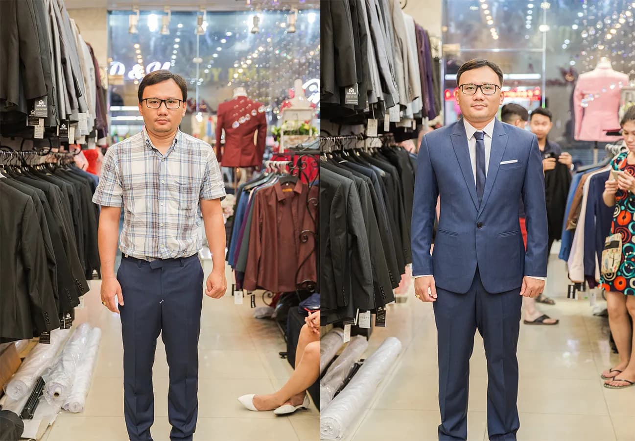 Trước & Sau may đo — Mon Amie