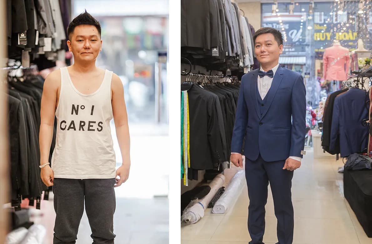 Trước & Sau may đo — Mon Amie
