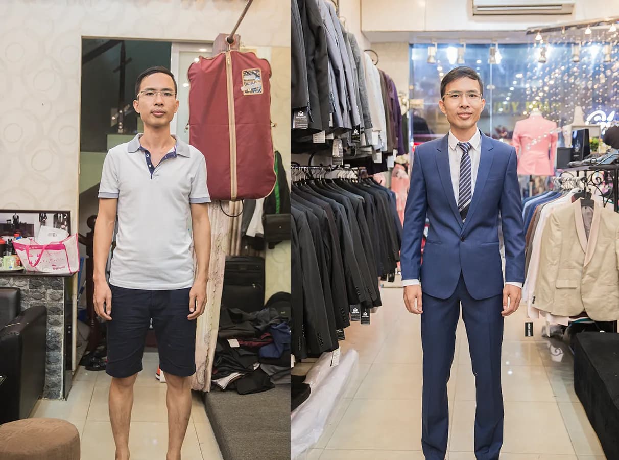 Trước & Sau may đo — Mon Amie