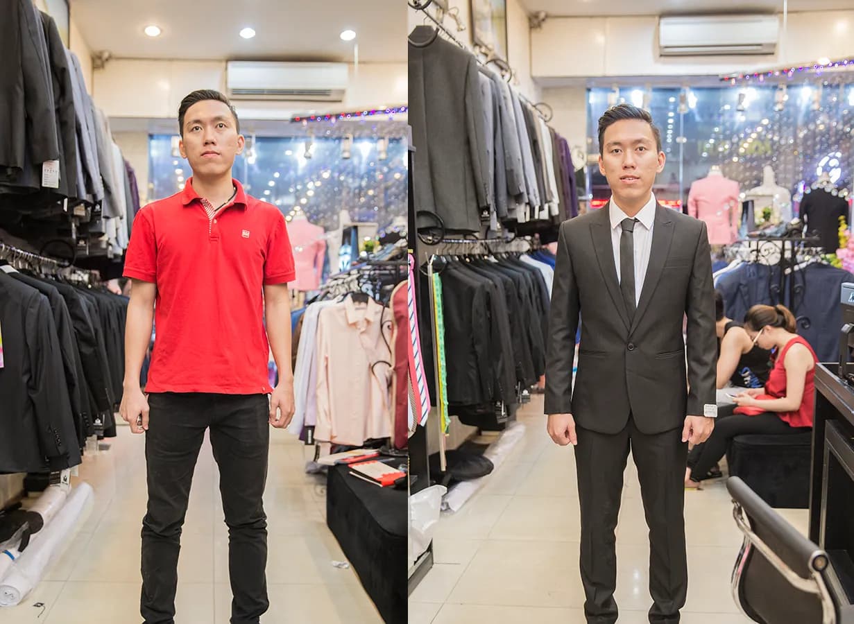 Trước & Sau may đo — Mon Amie