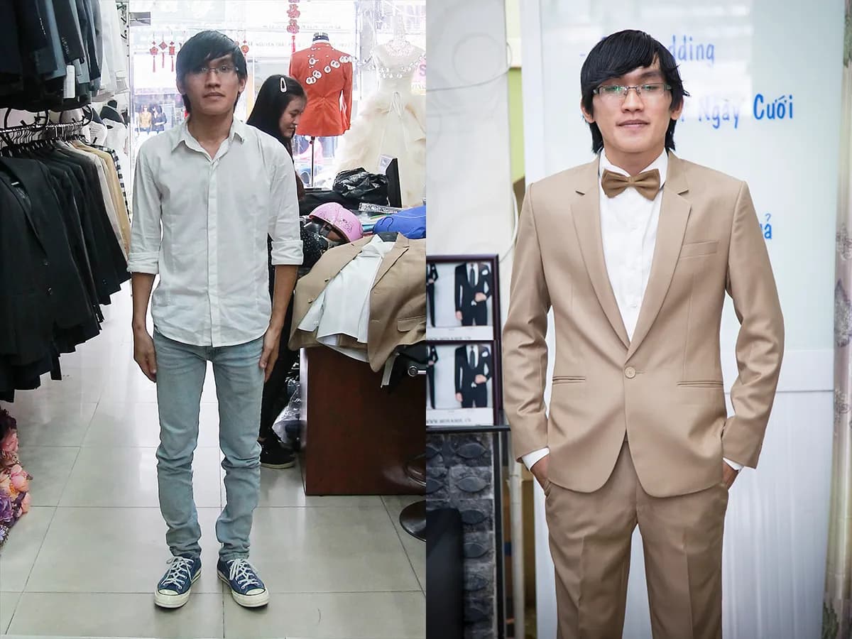 Trước & Sau may đo — Mon Amie