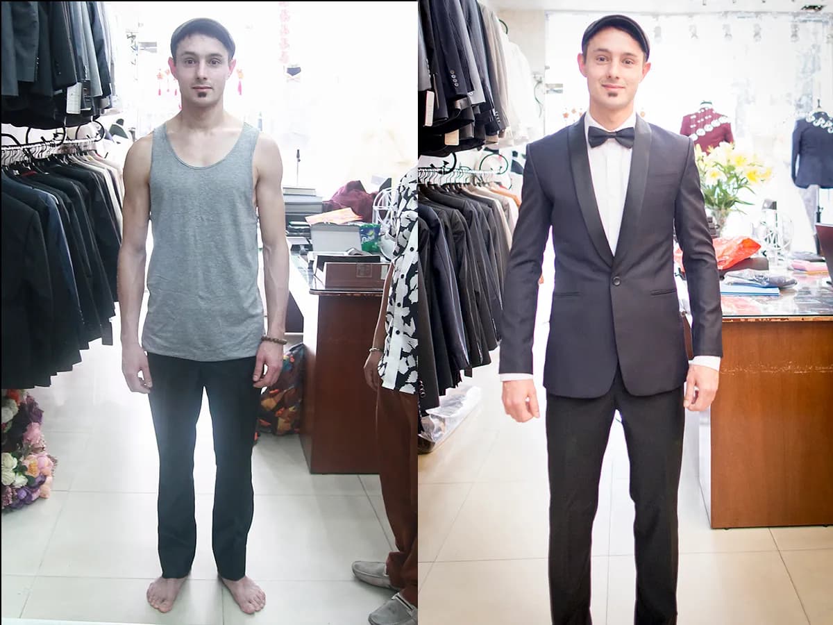 Trước & Sau may đo — Mon Amie