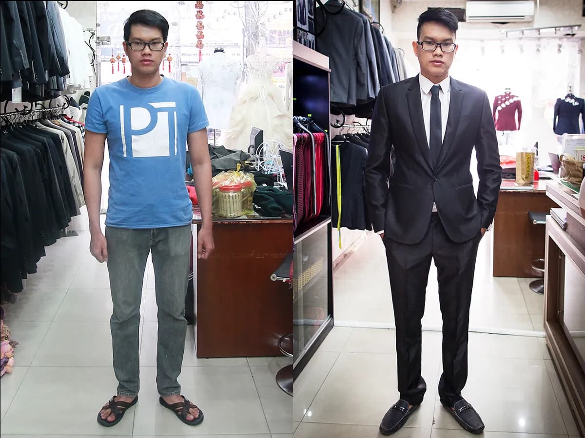 Trước & Sau may đo — Mon Amie
