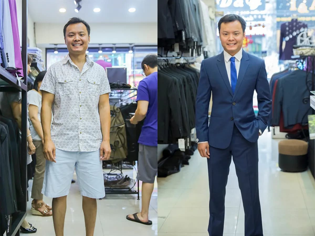 Trước & Sau may đo — Mon Amie