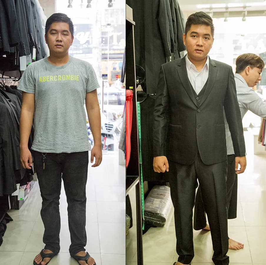 Trước & Sau may đo — Mon Amie