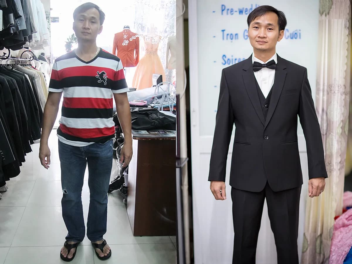Trước & Sau may đo — Mon Amie