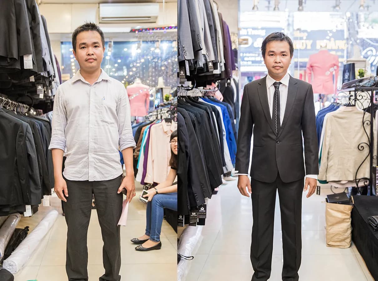 Trước & Sau may đo — Mon Amie