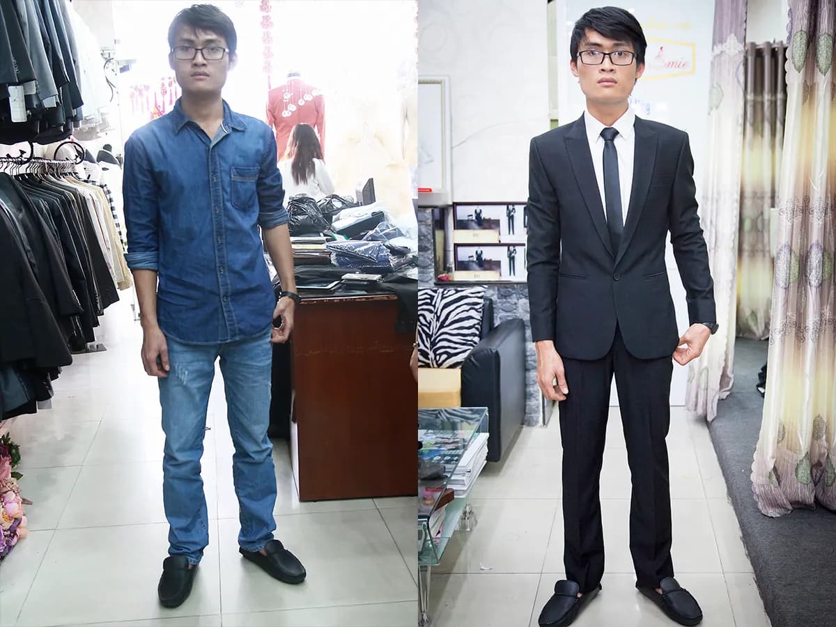 Trước & Sau may đo — Mon Amie