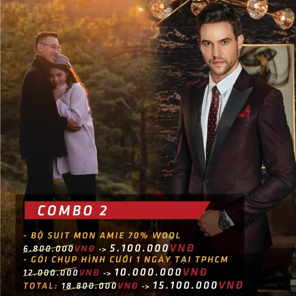 Combo ưu đãi 2 trong 1 từ Mon Amie và Rin Wedding