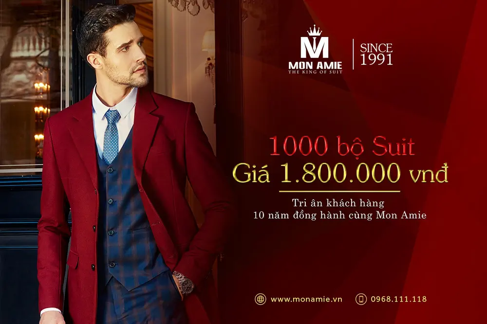 1000 bộ Suit giá 1.800.000 vnđ tri ân khách hàng