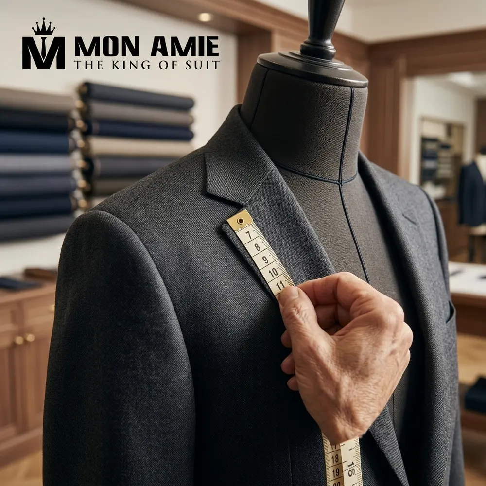 Groom's checklist and the measuring process at Mon Amie