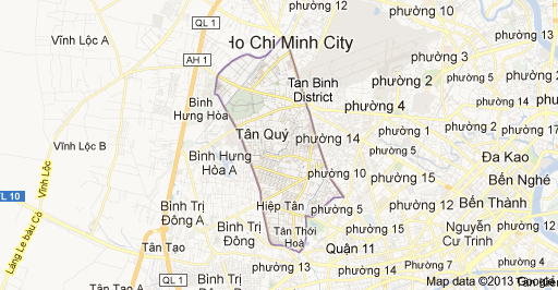 May Veston nam tại quận Tân Phú