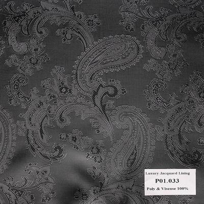 Khăn Pocket Square Hoa Vân Xám Đen  P01.032