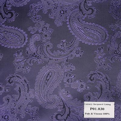 Khăn Pocket Square Hoa Vân Tím P01.029