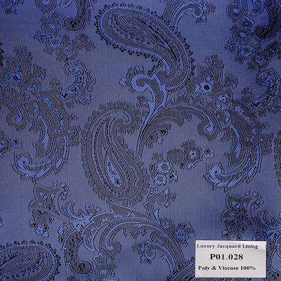 Khăn Pocket Square Hoa Vân Xanh Đậm  P01.026