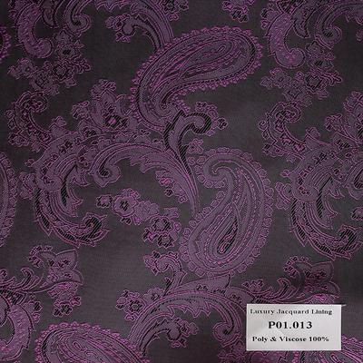 Khăn Pocket Square Màu Xám Hoa Vân Tím Đậm  P01.013