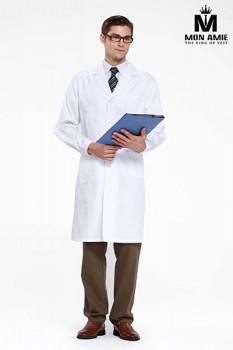 Đồng Phục Bác Sĩ Màu Trắng Ve Xuôi DPYT001