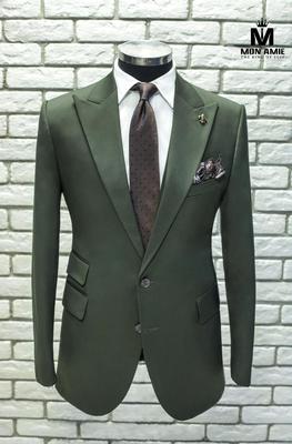 Bộ Vest Nam Cao Cấp Xanh Rêu D39