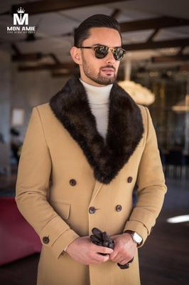 Áo Măng tô Nam Cao Cấp Màu Kem  M3