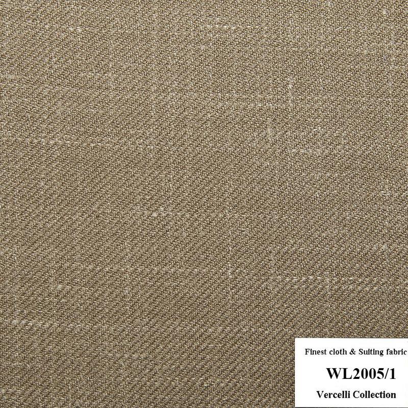 WL2005/1 Vercelli CVM - Vải Suit 95% Wool - Nâu Trơn