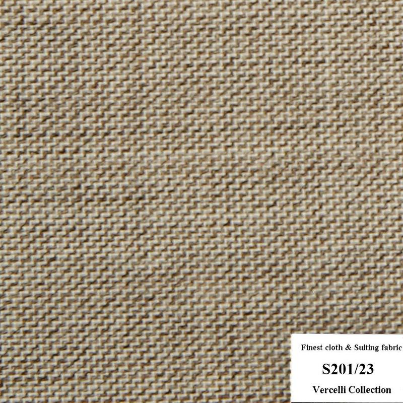 S201/23 Vercelli CVM - Vải Suit 95% Wool - Xám Trơn