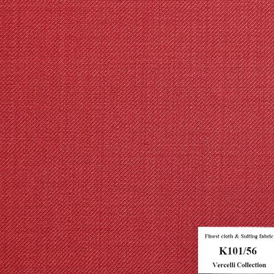 K101/56 Vercelli CVM - Vải Suit 95% Wool - Đỏ Hồng Trơn