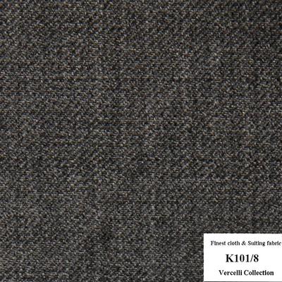 K101/8 Vercelli CVM - Vải Suit 95% Wool - Xám Trơn