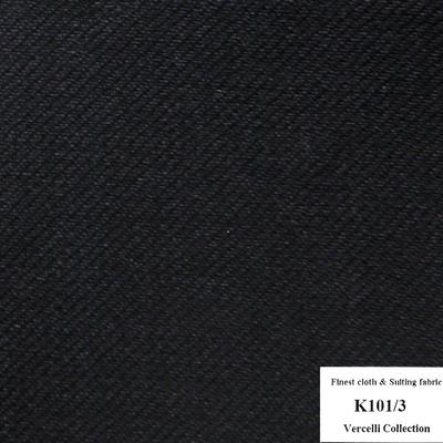 K101/3 Vercelli CVM - Vải Suit 95% Wool - Xanh Đen Trơn